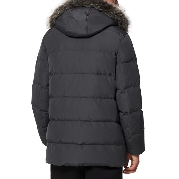 Marc New York Men's Gattaca Hybrid Down Fill Parka Coat in Black Size Large NWT - Picture 3 of 7